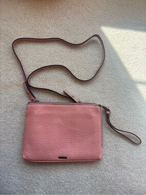Vince Camuto Mauve Crossbody Leather Bag